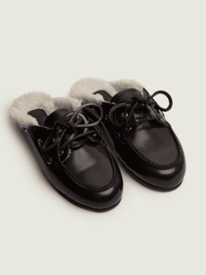 MOCASIN MULE PIEL BURGUNDY POSA